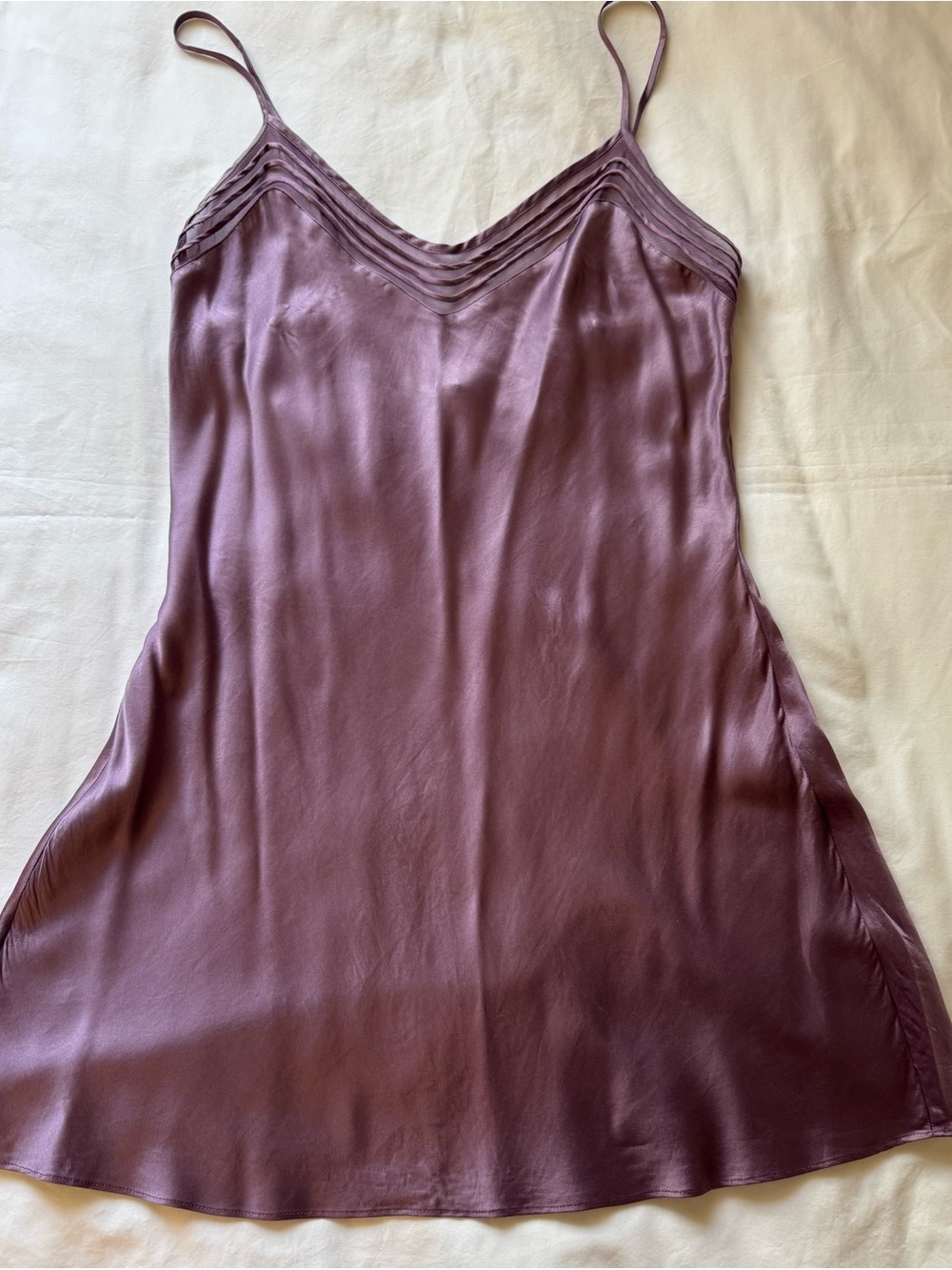 Vintage Victoria's Secret  Purple Plum Silk Mini Slip Dress 2001 - Medium